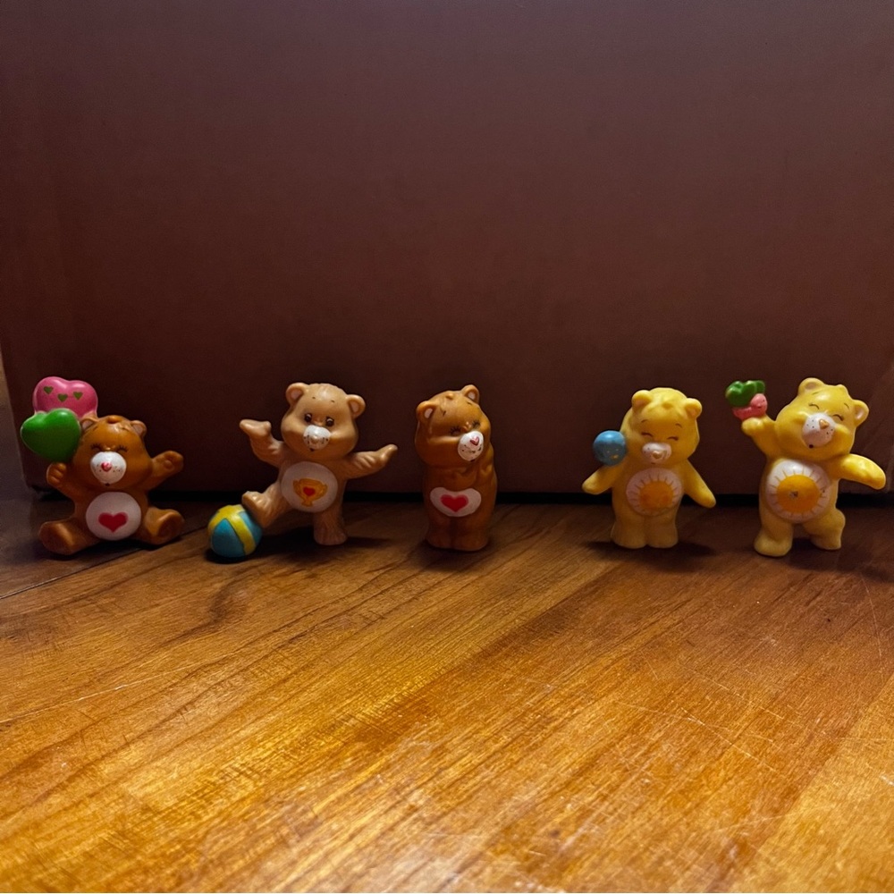 Lot of 5 Care Bears Collectible Vintage Figurines 1983